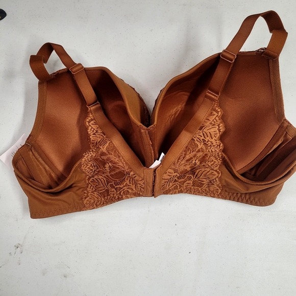 NEW! Women's Lightly Lined Balconette Stretch Bra, Brown Lace - Auden - Picture 7 of 11